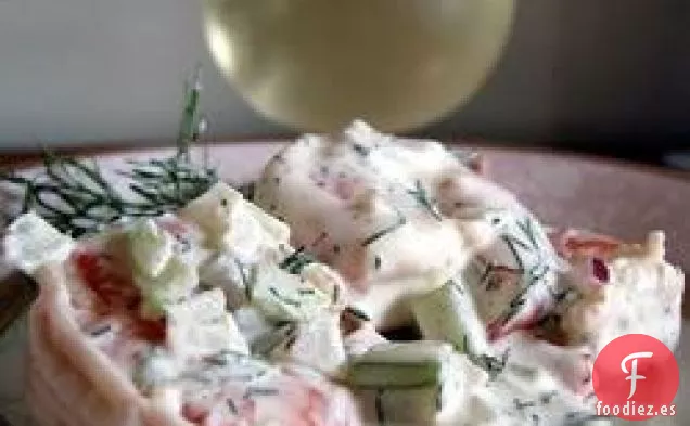 Ensalada de Eneldo y Camarones
