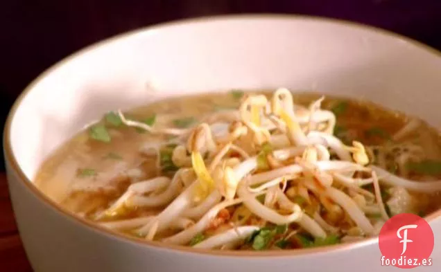 Sopa de Fideos Udon y Cerdo