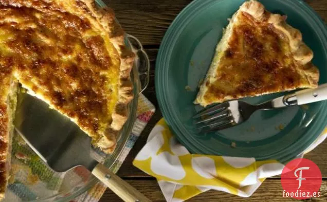 Quiche de Jamón, Puerro y Gruyere
