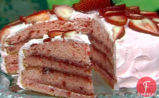 Pastel de Crema de Fresa