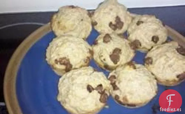 Muffins de Masa Madre con Chispas de Chocolate