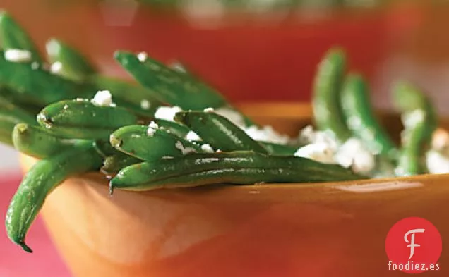 Judías verdes en Vinagreta con queso Feta