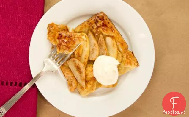 Tarta de Manzana y Pera Glaseada con Miel