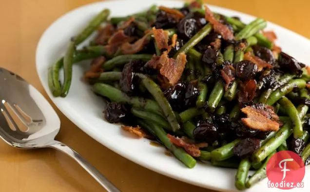 Judías Verdes Con Glaseado Balsámico De Cereza Ácida