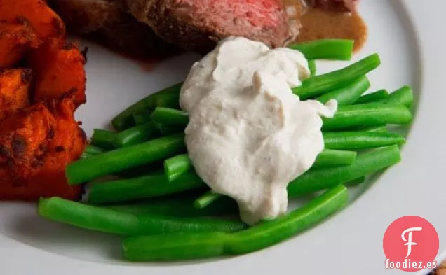 Judías Verdes En Aderezo De Tahini Y Yogur