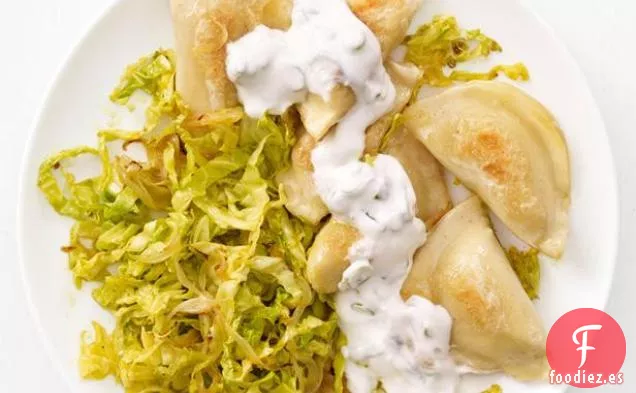 Pierogi con Col al Curry