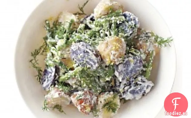 Ensalada De Patata Con Judías Verdes Y Ricotta