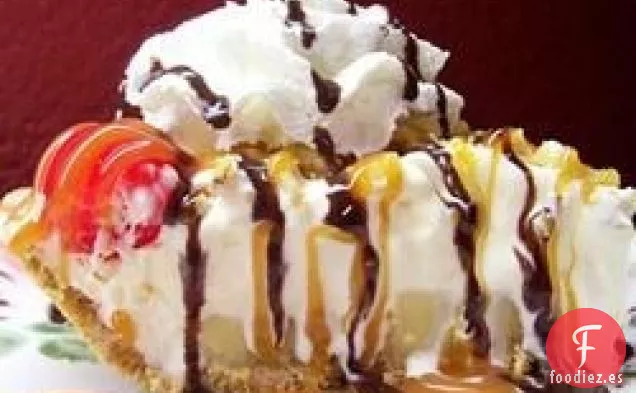 Tarta de Helado de Plátano Partido