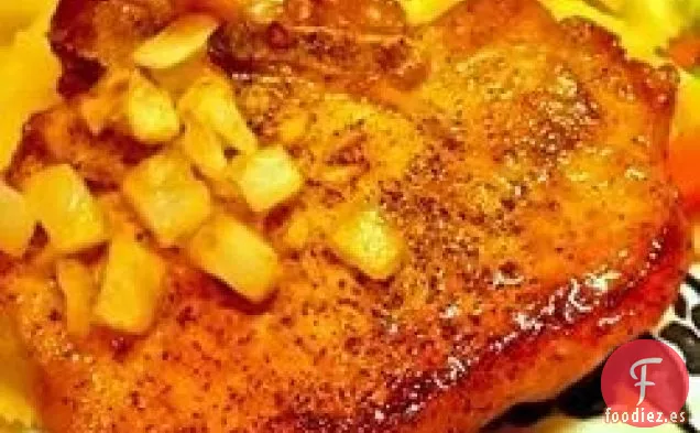 Chuletas de Cerdo de Arce Fácil