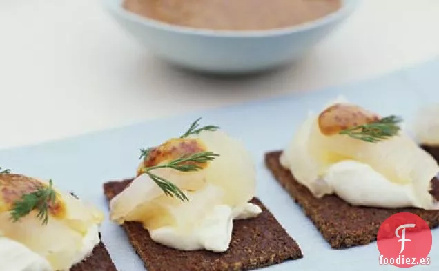 Fletán Curado en Eneldo con Salsa de Mostaza