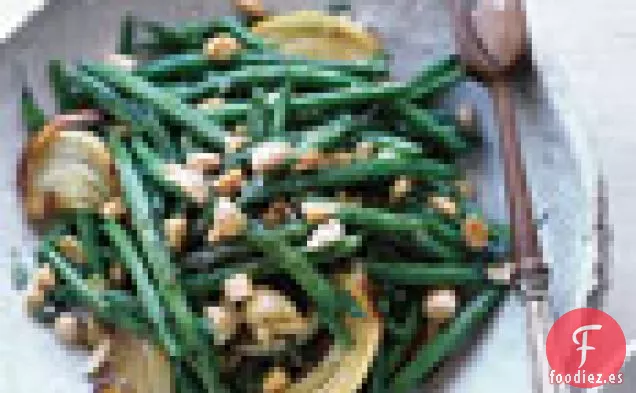 Judías Verdes Tostadas con Limón y Almendras Marcona