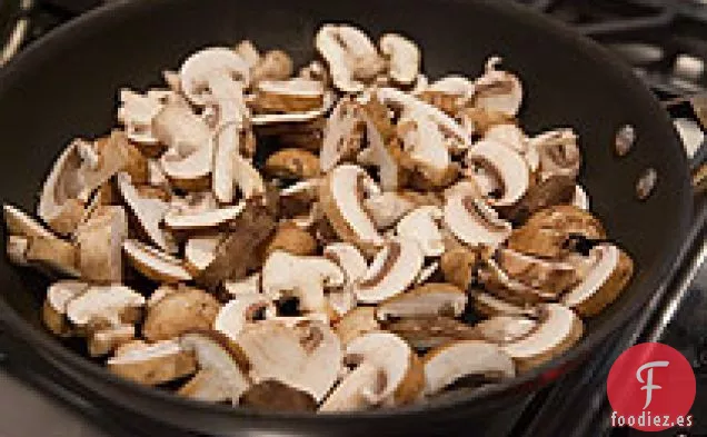 Judías Verdes Cremosas Y Champiñones