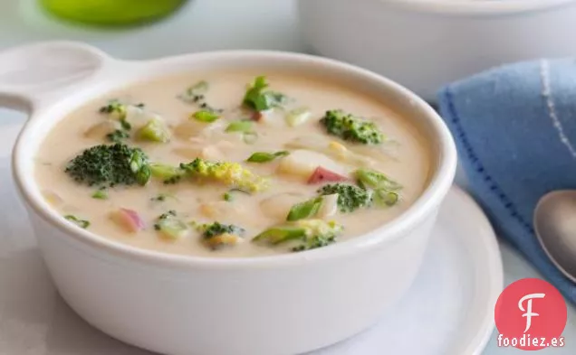 Sopa de Queso Cheddar de Brócoli Saludable
