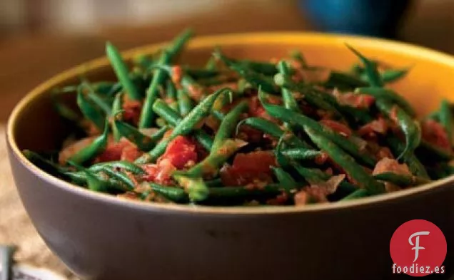 Judías Verdes con Tomates Asados y Comino