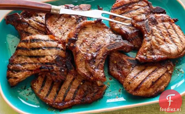 Chuletas de Cerdo A La Parrilla Fáciles