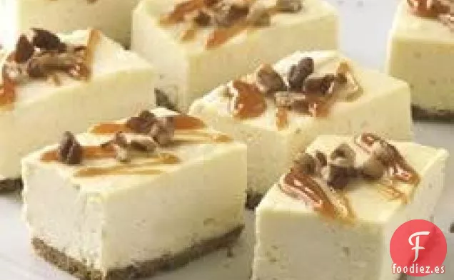 Barras de Tarta de Queso con Caramelo de FILADELFIA