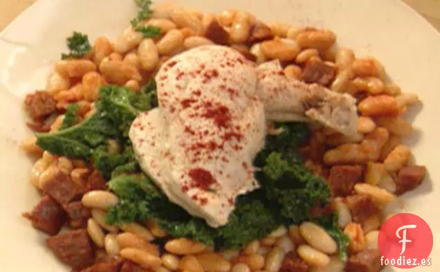 Pollo con Chorizo y Canelones