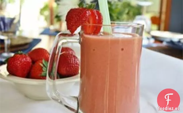 Batido de Fresa, Naranja y Plátano