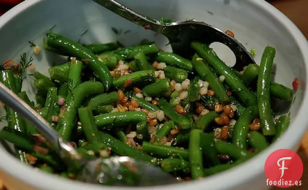 Ensalada De Frijoles Verdes, Bayas De Trigo Y Cebada