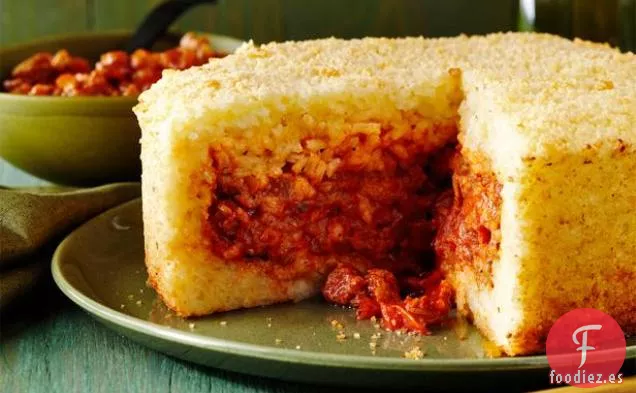 Timbal de Salchicha y Arroz