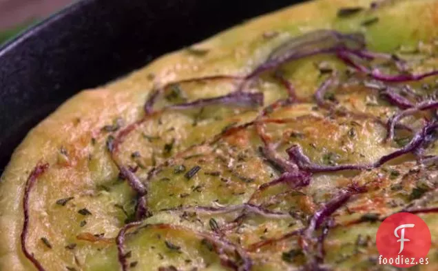 Focaccia de Sartén de Hierro Fundido