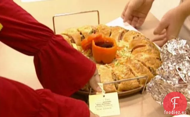 Anillo de Almuerzo de Salchichas y Arroz para el Desayuno