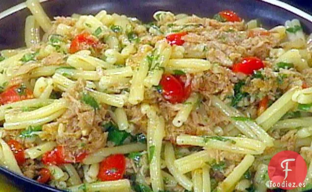 Gemelli con Atún y Tomates Cherry