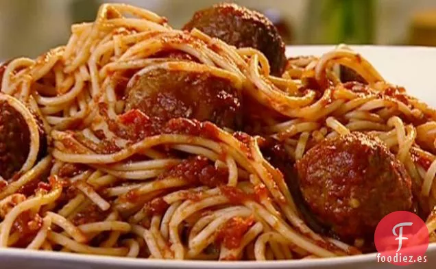 Espaguetis con Albóndigas de Pavo