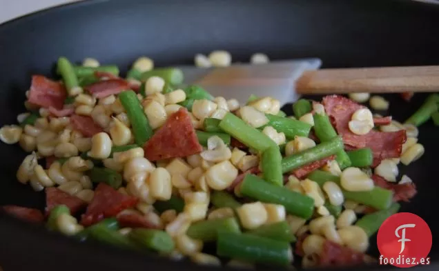 Succotash de Frijoles Verdes y Tocino