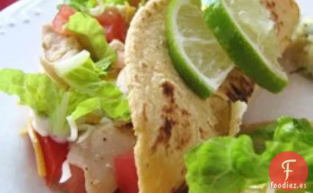 Tacos Suaves de Pollo con Lima