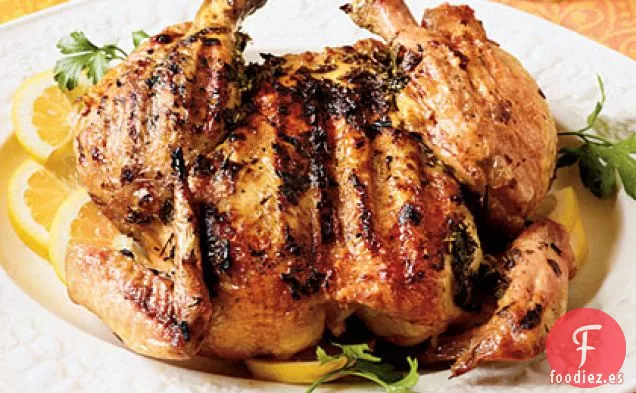 Pollo Bajo una Sartén