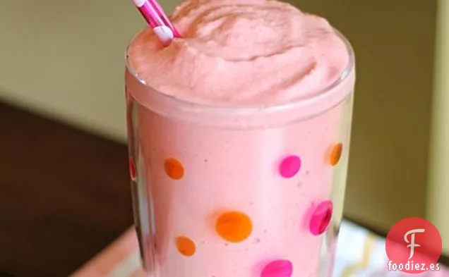 Batido de Fresa y Lima Espumoso