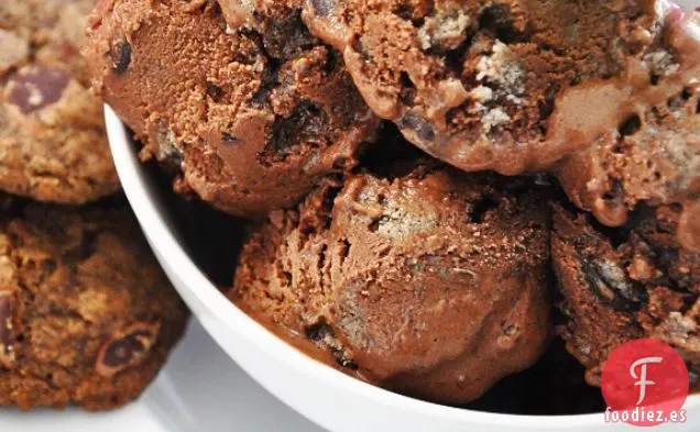 Helado Casero de Masa de Galletas de Chocolate – Vegano y Sin Gluten
