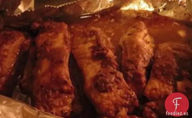 Costillas de Cerdo con Kiwi y Lima