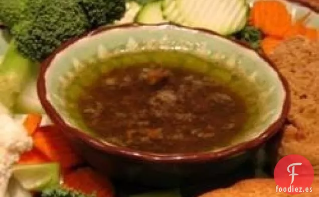 Bagna Calda (Aperitivo Italiano de Ajo, Anchoa y Sardina)