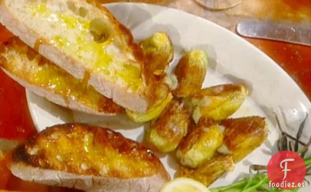 Flores de Calabacín Fritas con Alici e Limone