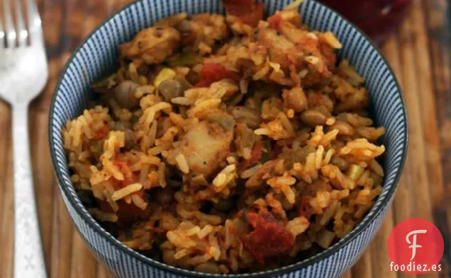 Olla Arrocera de Pollo al estilo Caribeño Pilau de Arroz