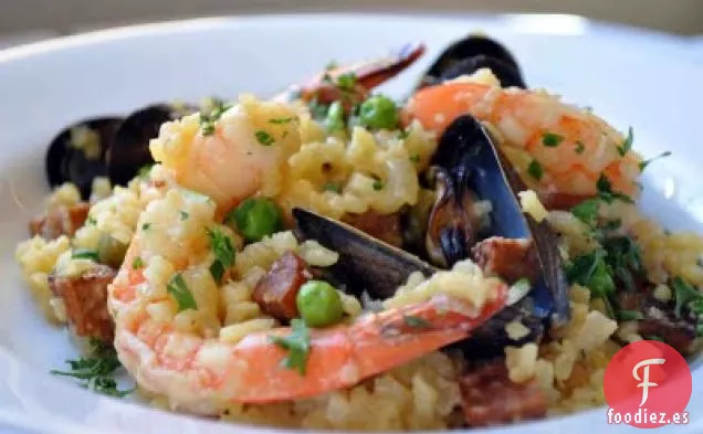 Paella de Marisco al Azafrán
