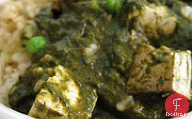 Paneer de Saag Vegano