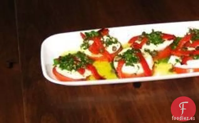 Bandeja para Aperitivos de Mozzarella y Tomate