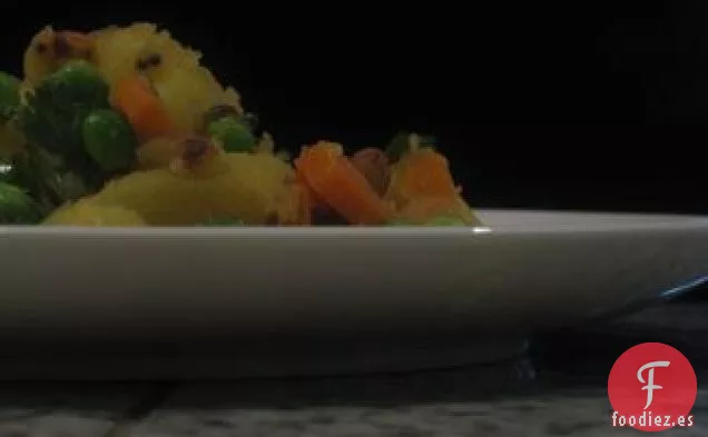 Ensalada de patata con especias indias