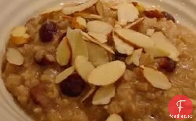 Budín de Desayuno con Arroz y Pasas