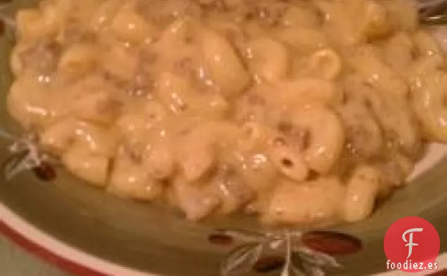 Macarrones de Hamburguesa con Queso Engañosos