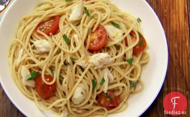 Espaguetis de Tomate y Cangrejo