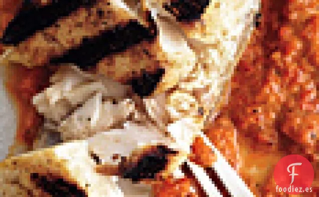 Fletán a la Parrilla con Harissa de Pimiento Rojo a la Parrilla