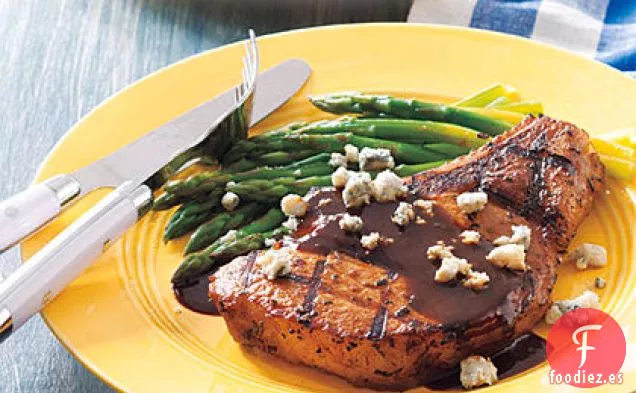 Chuletas de Cerdo con Mostaza y Melaza