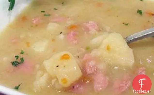 Cómo hacer Sopa de Jamón y Patata