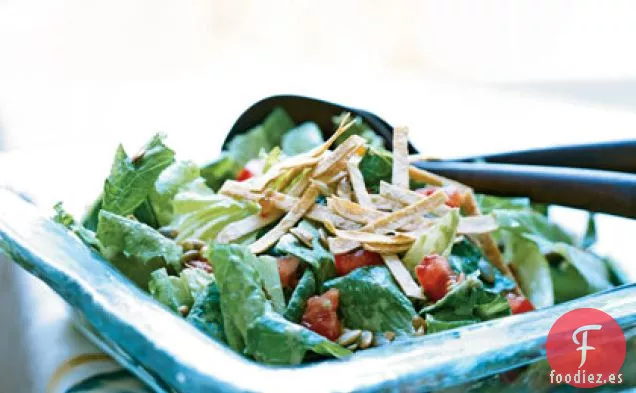 Ensalada César con Aderezo de Chile y Cilantro