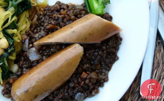 Lentejas Estofadas Ahumadas Con (o Sin) Salchichas de Pavo