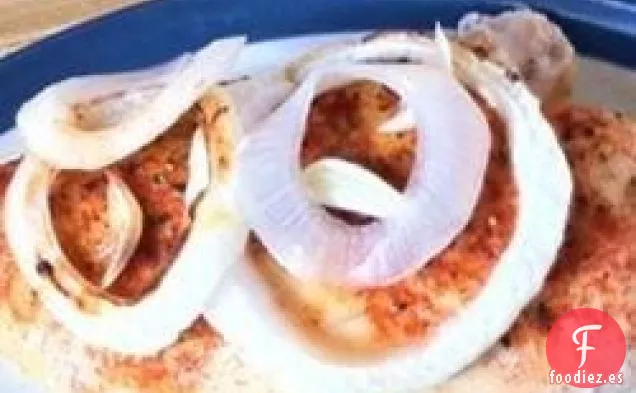 Pollo al Horno y Cebollas